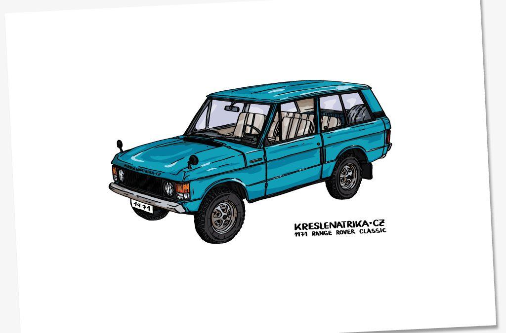 Tisk na různé formáty papíru: Range Rover Classic 1971