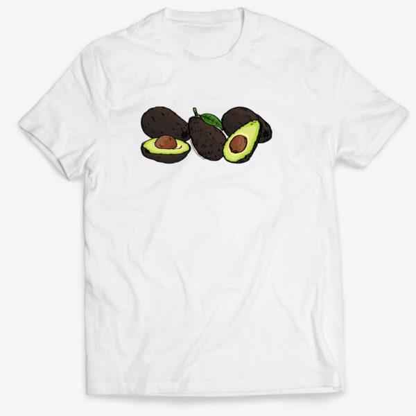 Kvalitní bílé triko s originálním autorským obrázkem hromádky avokád. To je takové malé bohatství. Krásný dárek pro toho kdo miluje avokádo, posiluje a stará se o sebe.