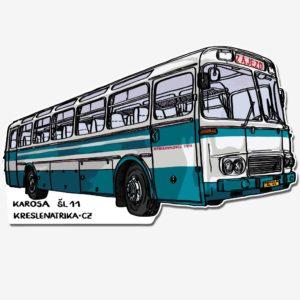 Průhledná samolepka na notebook dálkový autobus: KAROSA ŠL11