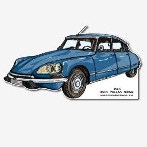 Průhledná samolepka: Citroën DS 21 Pallas Sedan (1971)