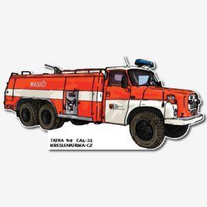 Průhledná samolepka hasičská Tatra 148 CAS-32