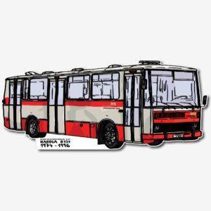 Neprůhledná samolepka linkový autobus: KAROSA B731 (1974-1996)
