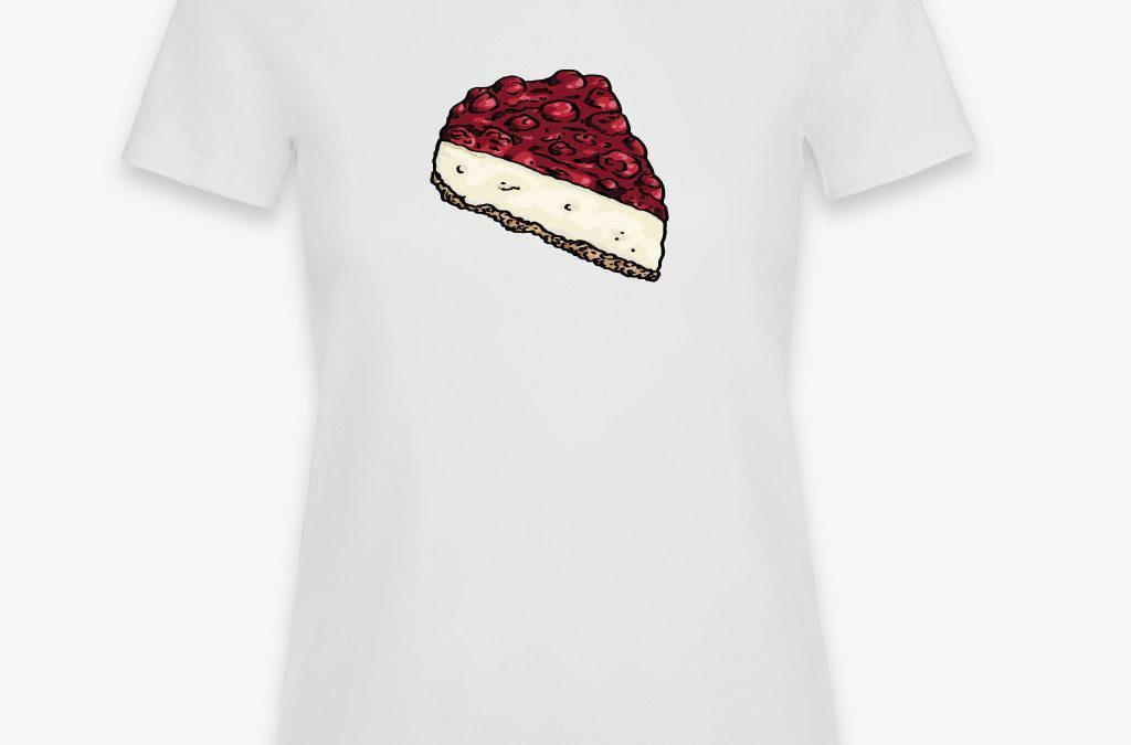 Příjemné dámské tričko s lahodným Cheesecake dezertem New York