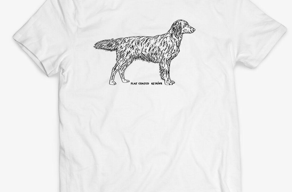 Flat coated retriever – Psí triko