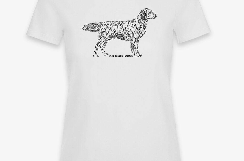 Tričko s krátkým rukávem – Flat coated retriever