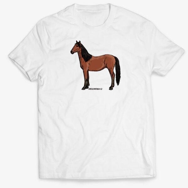 Jezdecké tričko kůň hnědák