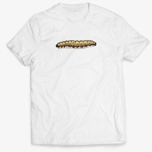 Rybářské tričko s larvou