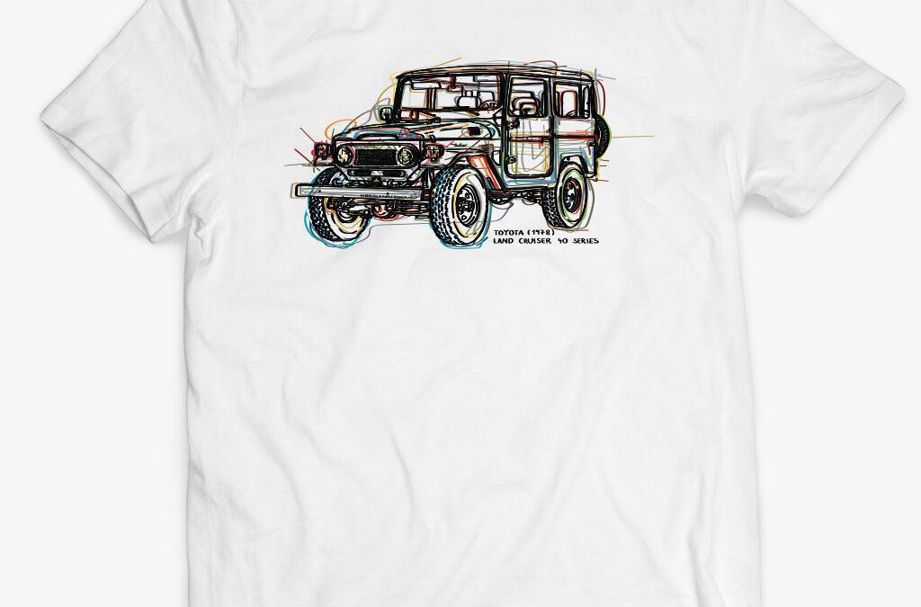 Triko s krátkým rukávem: Toyota Land Cruiser 40 Series