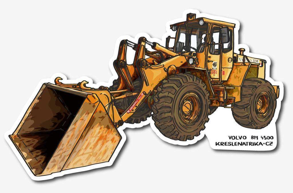 Samolepka s bagrem: Volvo BM 4300