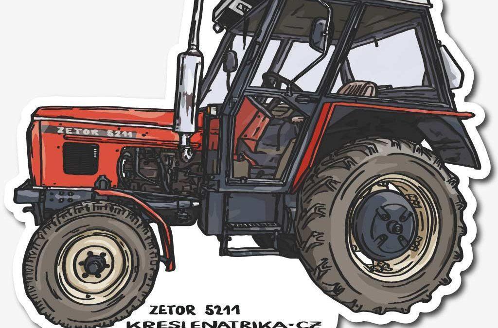 Samolepka – traktor Zetor 5211