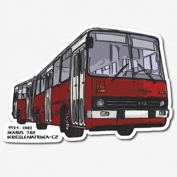 Nálepka autobus Ikarus 280