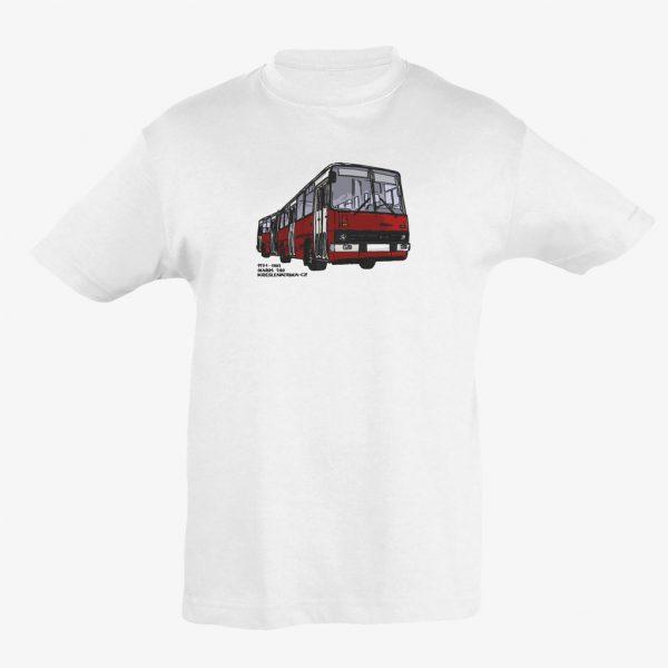 Kloubový autobus Ikarus 280 - oblíbené bílé dětské tričko