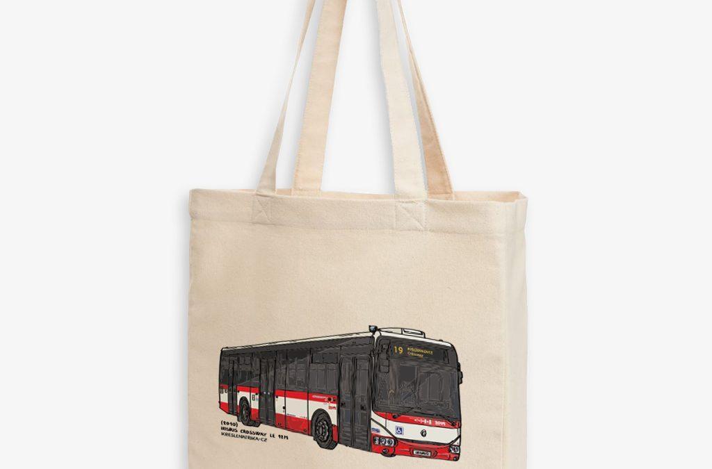 Pevná plátěnka s kresbou autobusu Crossway (2010)