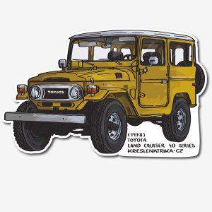 Toyota Land Cruiser 40 series (1978) - Polymerová samolepka