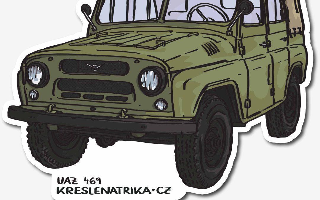 Neprůhledná samolepka UAZ 469