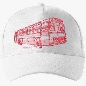 Bílá kšiltovka s autobusem Karosa ŠL11 - jednobarevná