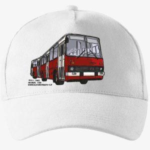 Bílá kšiltovka autobus Ikarus 280