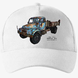 Bílá kšiltovka valník Praga S5T