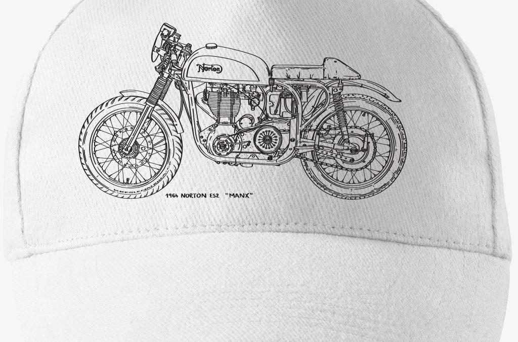 Kšiltovka motorka Norton Manx