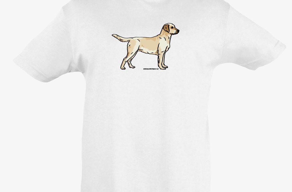Dětské tričko se psem: labradorský retrívr