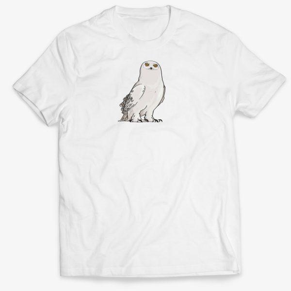 Bílé tričko sovice sněžní Hedvika