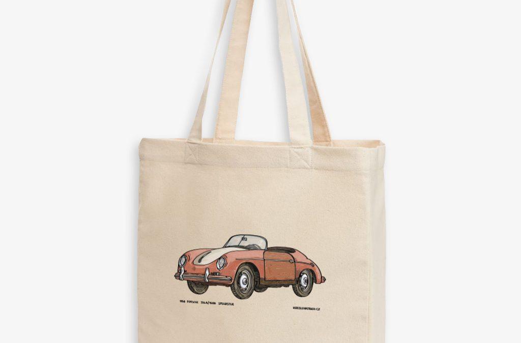 Pevná plátěnka s potiskem Porsche 356A/1600 Speedster 1958