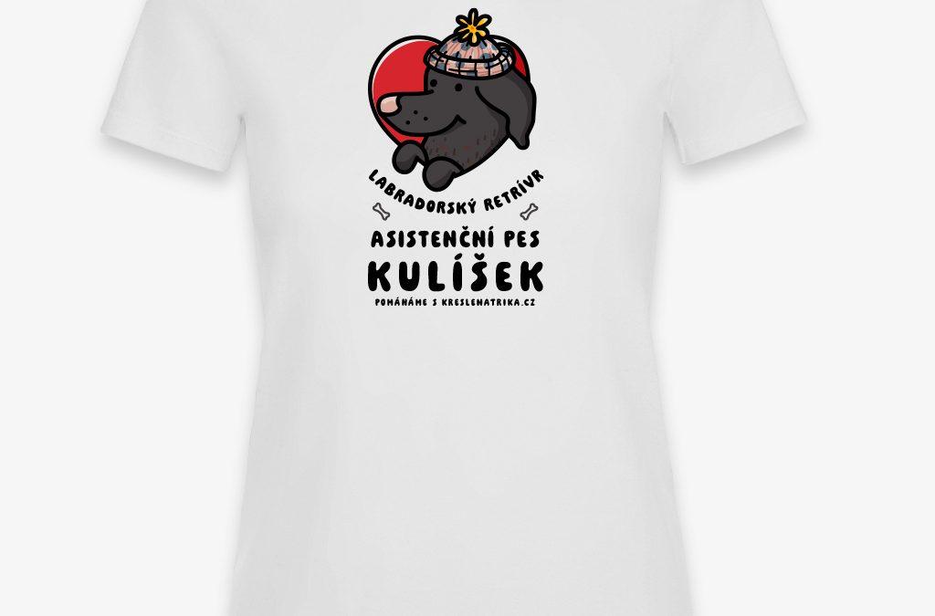 Dámské tričko asistenční pes KULÍŠEK je frajer