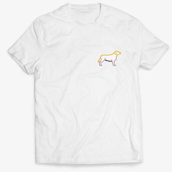 Srdcovka tričko - asistenční pes KULÍŠEK stojí