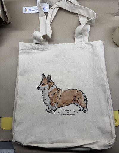 Plátěnka corgi