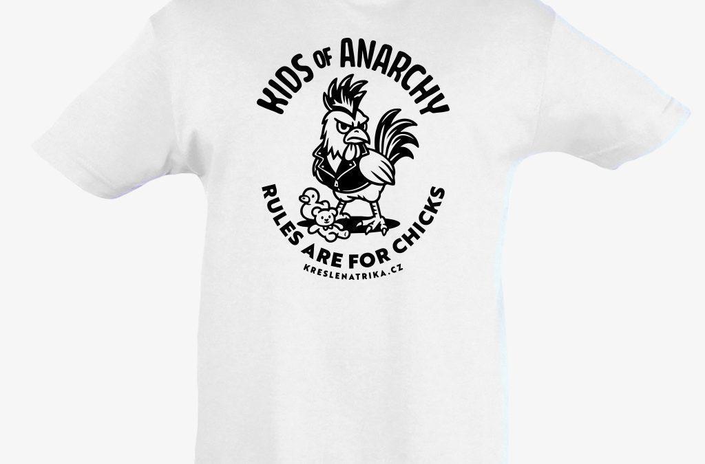 Kids of Anarchy: Rules Are for Chicks – dětské tričko s kohoutem