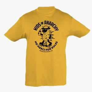 Dětské tričko s punkovou ovcí v barvě zlatožlutá