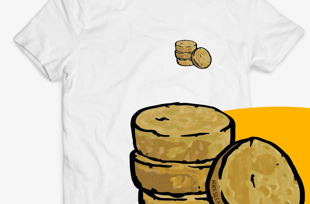 Pánské tričko s tvarůžky na srdci